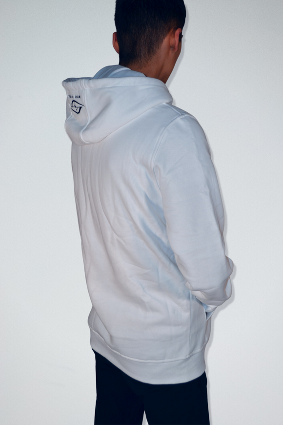 Sweat-shirt Blanc Capuche